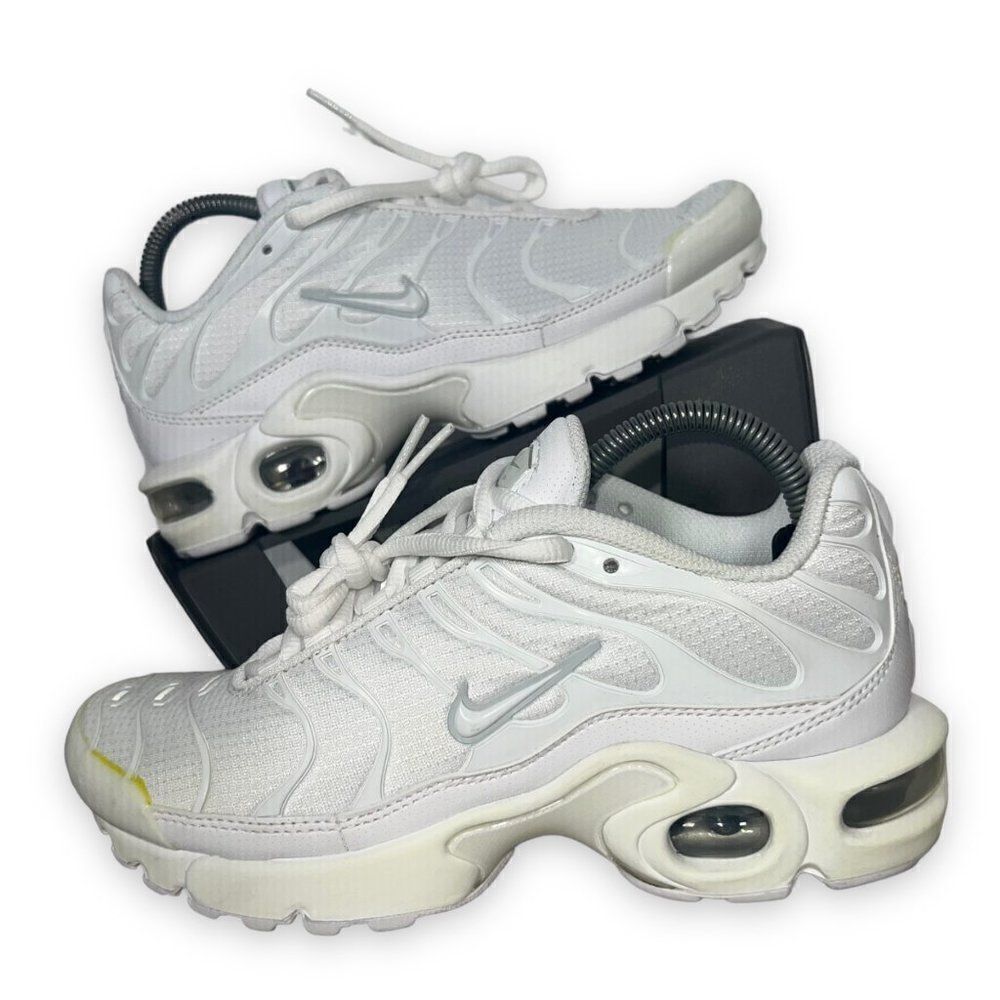 Nike Air Max Plus GS 'White Metallic Silver' AR1852-100 Youth 4.5‎ Women's 6
